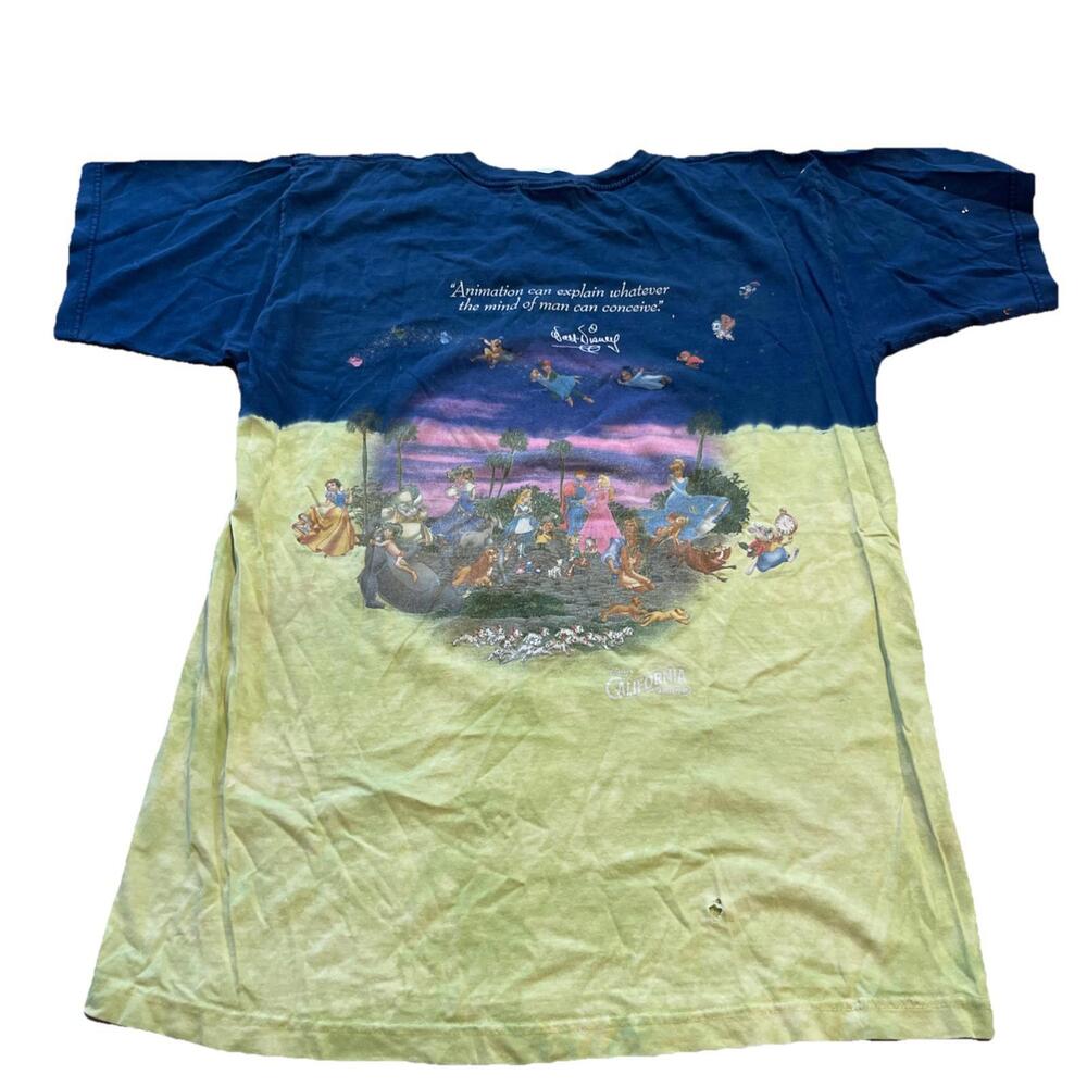 DISNEY ANIMATION California Adventure All Over Print MICKEY MOUSE Size M H74 - Picture 7 of 9